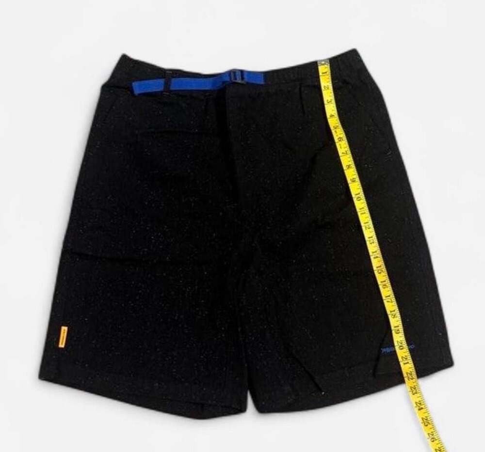 Round Two Black Flecked Belted Shorts Size 34